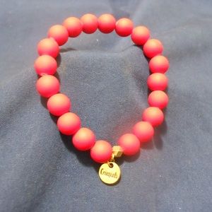 Erimish Matt red bead bracelet.